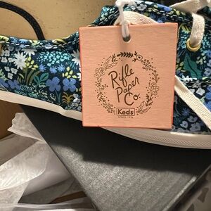 NWT Rifle Paper Co. Keds Meadow Blue Size 9
